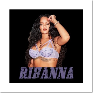 RIHANNA purple Posters and Art